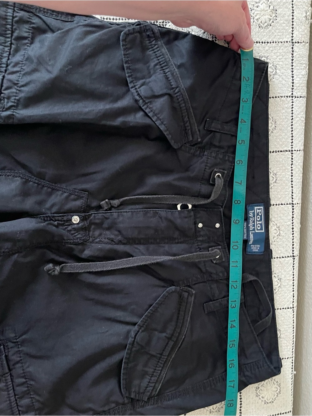 Vintage 90's Gorp Core Polo Ralph Lauren Black Utility Cargo Pants Size 32x30 - Picture 5 of 9